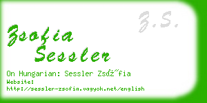 zsofia sessler business card